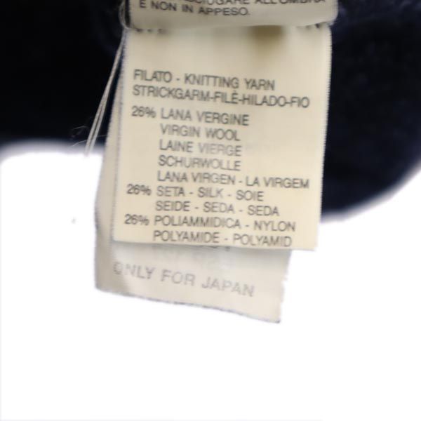 MAX&CO マックスアンドコー アンゴラブレンド 長袖 レイヤード風 セーター M ネイビー系 ネップ ニット レディース