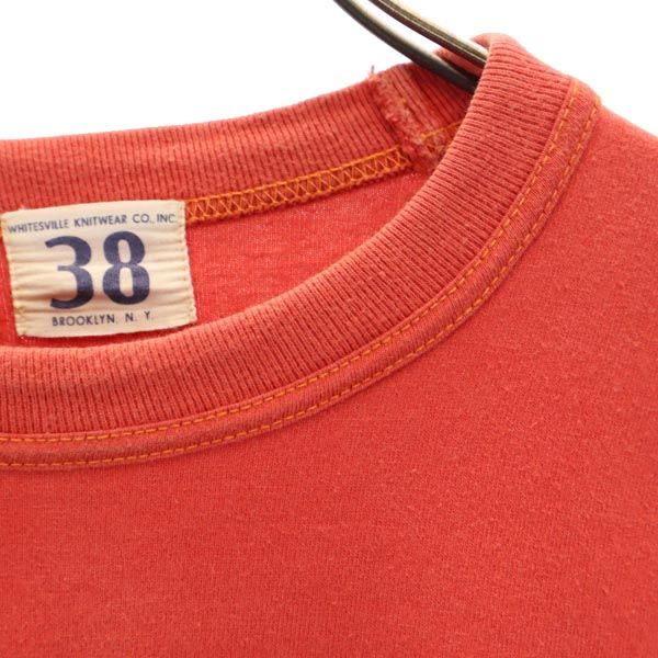 Whitesville ホワイツビル 日本製 東洋エンタープライズ 長袖 Tシャツ 38 オレンジ系 ロンT メンズ