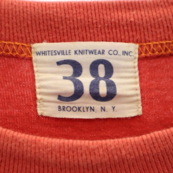 Whitesville ホワイツビル 日本製 東洋エンタープライズ 長袖 Tシャツ 38 オレンジ系 ロンT メンズ