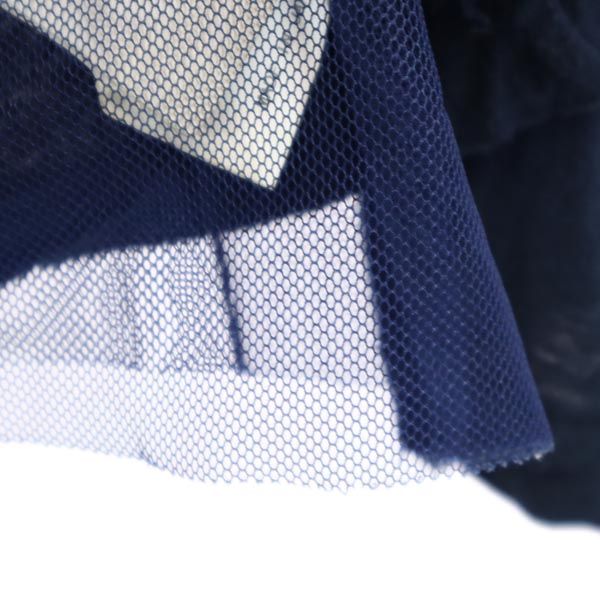 sacai luck サカイラック 長袖 タートルネック カットソー 2 ネイビー 裏チュール レディース