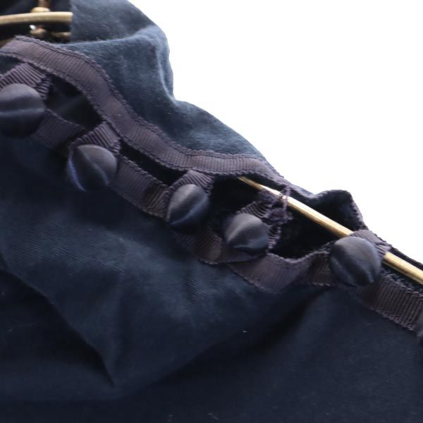 sacai luck サカイラック 長袖 タートルネック カットソー 2 ネイビー 裏チュール レディース