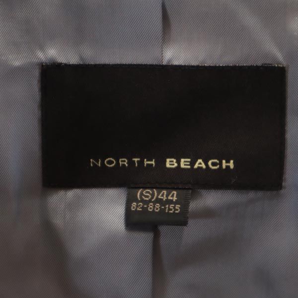 NORTH BEACH ノースビーチ ラムスキン レザージャケット S(44) アイボリー 羊革 レディース