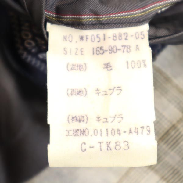 Burberrys バーバリーズ 90s オールド ウール チェック柄 テーラードジャケット 165-90-78 グレー系 メンズ