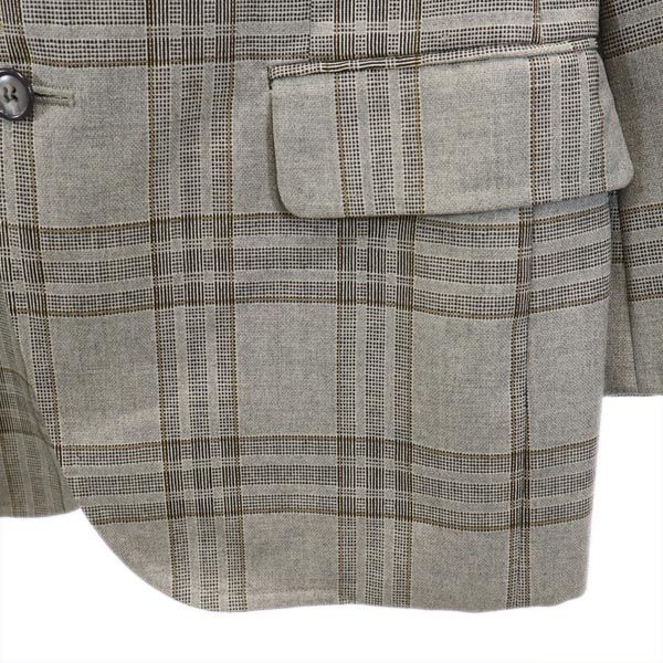 Burberrys バーバリーズ 90s オールド ウール チェック柄 テーラードジャケット 165-90-78 グレー系 メンズ