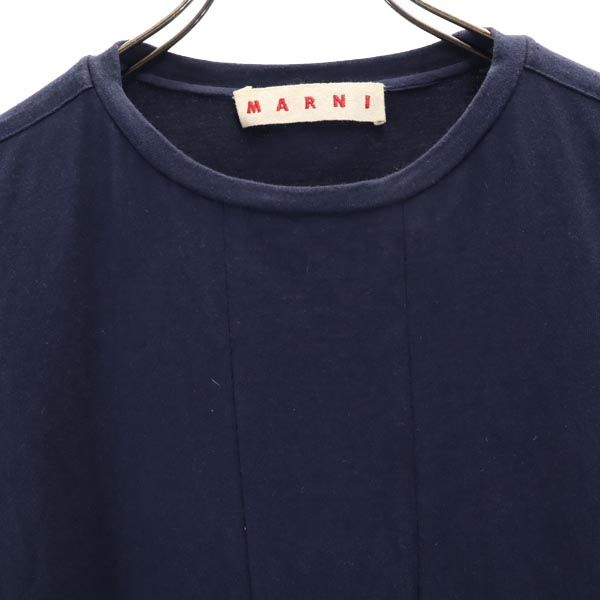 MARNI マルニ 7分袖 ワンピース ネイビー系 レディース