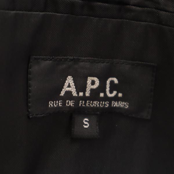 A.P.C. アーペーセー ストライプ柄 テーラードジャケット S 黒 メンズ