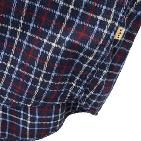 Barbour バブアー チェック 長袖 ボタンダウンシャツ USA M ネイビー系 メンズ