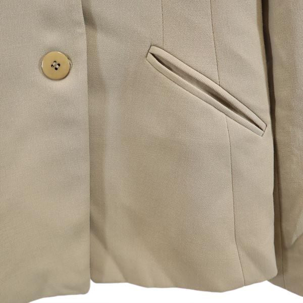 ARMANI COLLEZIONI アルマーニ コレツィオーニ イタリア製 テーラードジャケット 40 ベージュ レディース