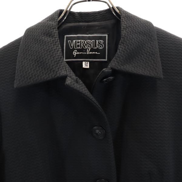 VERSACE ヴェルサーチ イタリア製 ジャケット 38 ブラック レディース