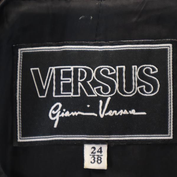 VERSACE ヴェルサーチ イタリア製 ジャケット 38 ブラック レディース