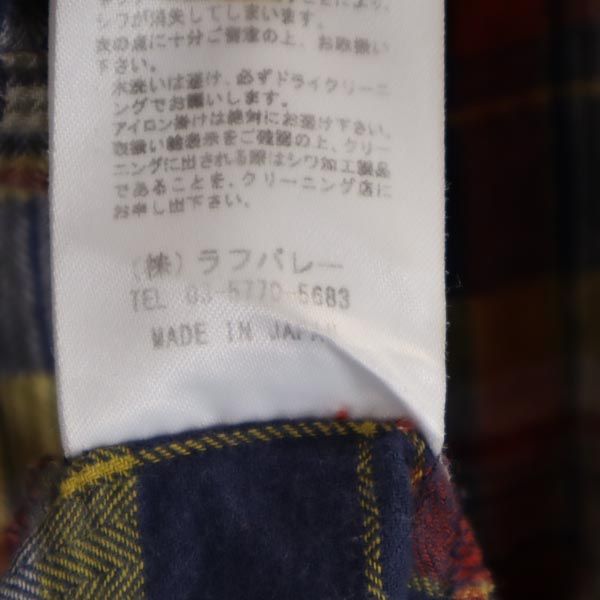 glamb グラム 日本製 長袖 シワ加工 ガーゼ生地 チェックシャツ 1 メンズ