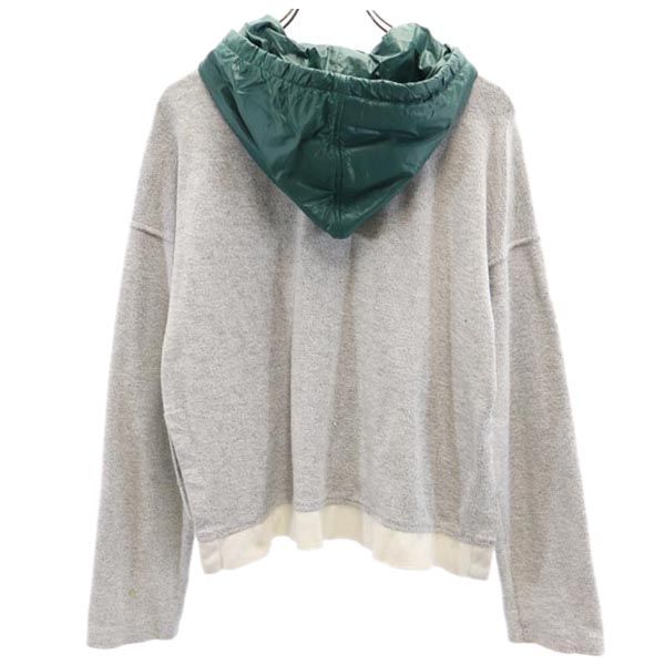 Alexander Wang アレキサンダーワン スウェット パーカー XS グレー×グリーン レディース