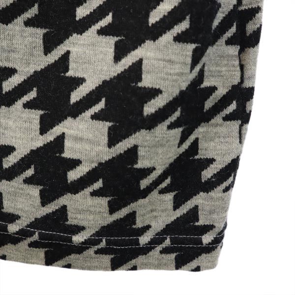 コムデギャルソン 2008年 日本製 千鳥格子柄 長袖 カーディガン S グレー COMME des GARCONS レディース