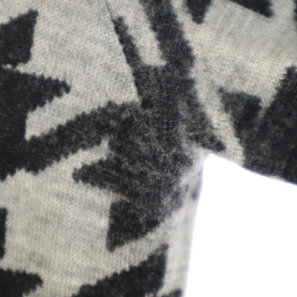 コムデギャルソン 2008年 日本製 千鳥格子柄 長袖 カーディガン S グレー COMME des GARCONS レディース