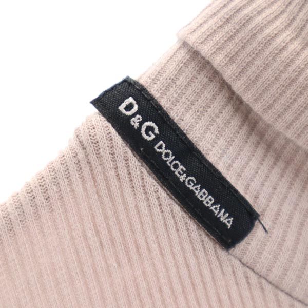 DOLCE&GABBANA ドルチェアンドガッバーナ イタリア製 ハイネック セーター XS ダスティピンク系 ニット レディース