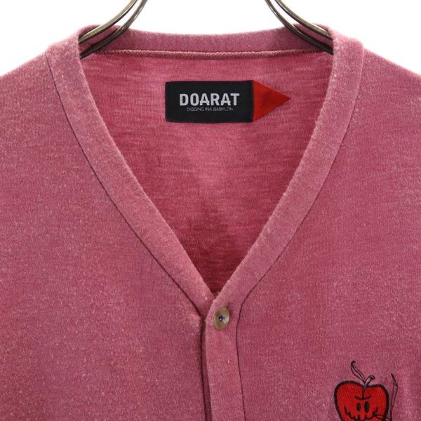 DOARAT ドゥアラット 日本製 長袖 カーディガン ピンク系 メンズ