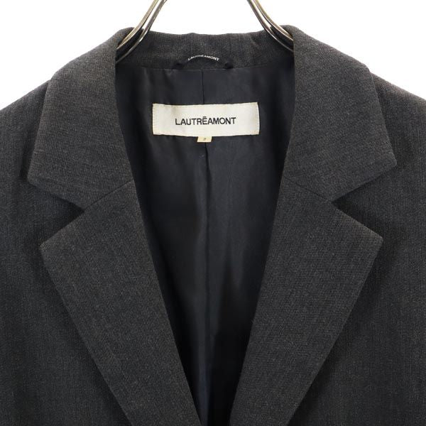 LAUTREAMONT ロートレアモン ウール テーラードジャケット 2 グレー レディース