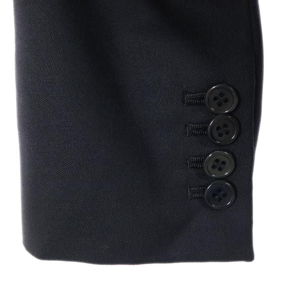 JOHN LAWRENCE SULLIVAN ジョンローレンスサリバン ウールブレンド テーラードジャケット 36 ネイビー レディース