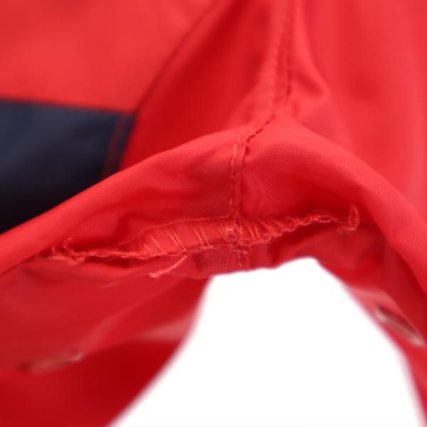 TOMMY JEANS トミージーンズ 90s オールド フラッグタグ ナイロンジャケット S レッド フード キッズ