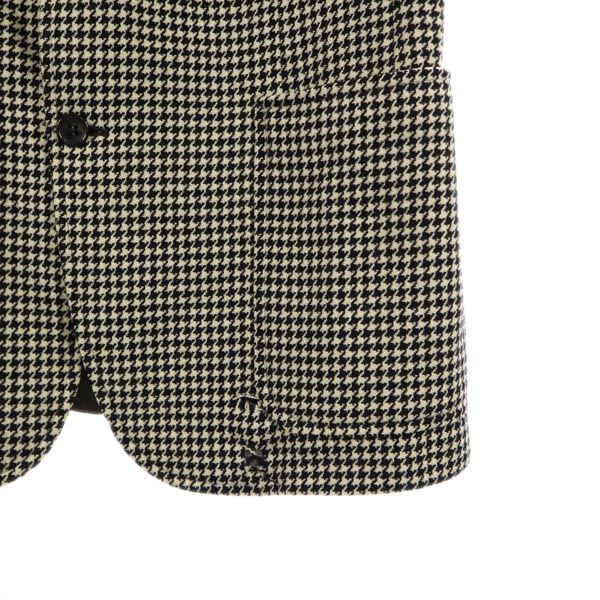 Burberrys バーバリーズ 90s オールド ウール 千鳥格子 テーラードジャケット AB ブラック系 メンズ