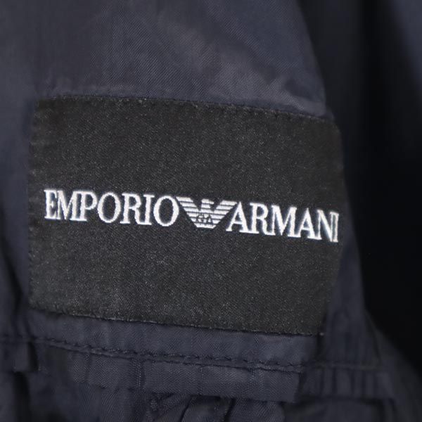 エンポリオアルマーニ イタリア製 総柄 テーラードジャケット ネイビー Emporio Armani メンズ