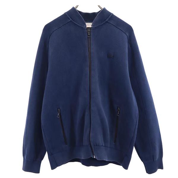 LACOSTE ラコステ スウェット ジャケット US L ネイビー ブルゾン メンズ