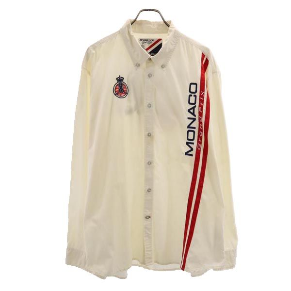 McGregor マクレガー 長袖 ボタンダウンシャツ XXXL ホワイト ビッグサイズ メンズ