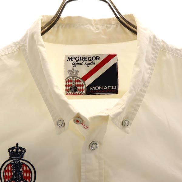 McGregor マクレガー 長袖 ボタンダウンシャツ XXXL ホワイト ビッグサイズ メンズ