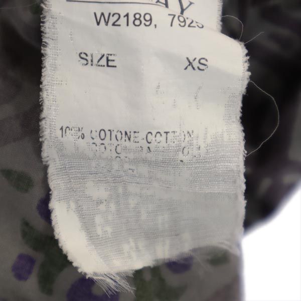 REPLAY リプレイ 総柄 長袖 シャツ XS グレー系 レディース