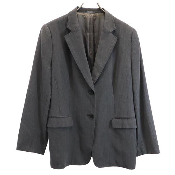 BURBERRY バーバリー 三陽商会 スカートスーツ 上下 セットアップ 15 グレー系 サイドジップ レディース