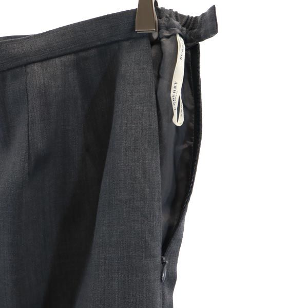 BURBERRY バーバリー 三陽商会 スカートスーツ 上下 セットアップ 15 グレー系 サイドジップ レディース