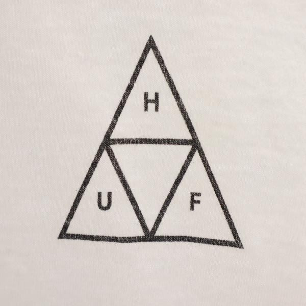 HUF ハフ バックプリント 長袖 Tシャツ S 白系 ロンT メンズ
