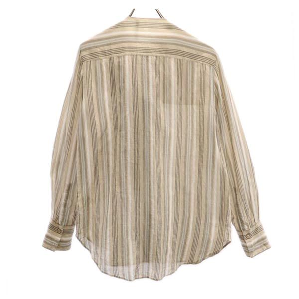 ACNE STUDIOS アクネストゥディオズ ボーダー柄 長袖 シャツ 38 ベージュ系 レディース