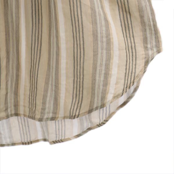 ACNE STUDIOS アクネストゥディオズ ボーダー柄 長袖 シャツ 38 ベージュ系 レディース