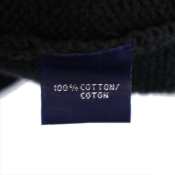 RALPH LAUREN ラルフローレン ゴルフ 長袖 Vネック コットンニット セーター XS ブラック メンズ