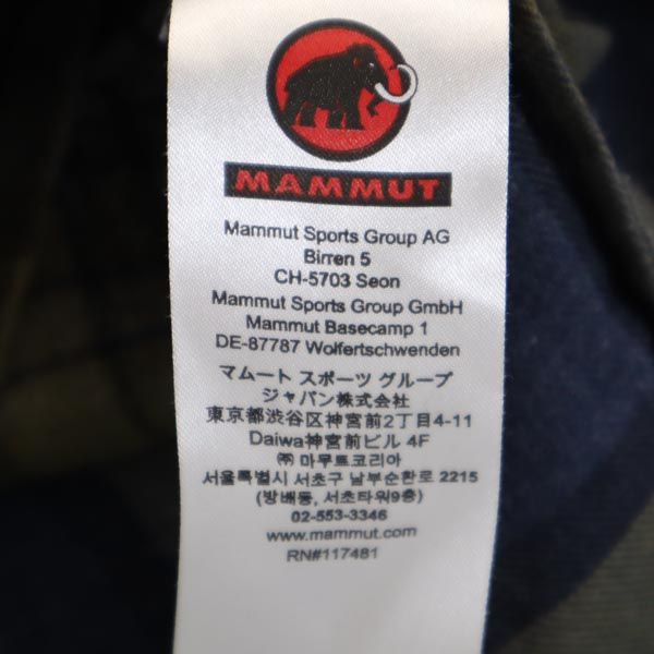 マムート アウトドア チェック 長袖 シャツ S ネイビー系 Mammut レディース