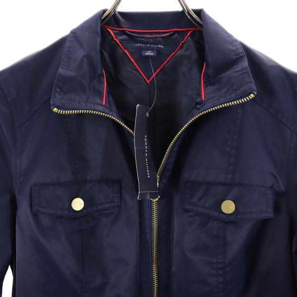 未使用 TOMMY HILFIGER トミーヒルフィガー ミリタリージャケット S ネイビー レディース