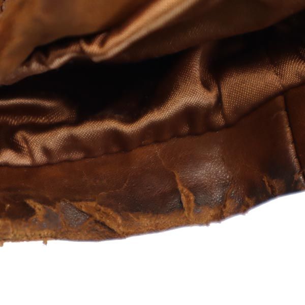 H＆H Leather 70s ヴィンテージ レザージャケット 44 ブラウン 本革 本皮 メンズ