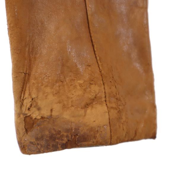 H＆H Leather 70s ヴィンテージ レザージャケット 44 ブラウン 本革 本皮 メンズ