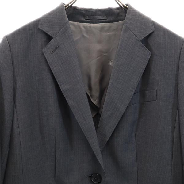 BURBERRY LONDON バーバリー ロンドン 日本製 三陽商会 テーラードジャケット 46 グレー ブレザー レディース