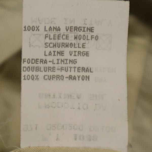 Emporio Armani エンポリオアルマーニ イタリア製 ウール テーラードジャケット 38 ベージュ×ブラック ブレザー レディース