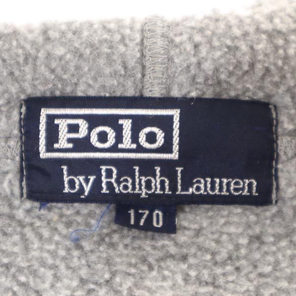 Polo by Ralph Lauren ポロバイラルフローレン 長袖 フリース パーカー 170 グレー キッズ