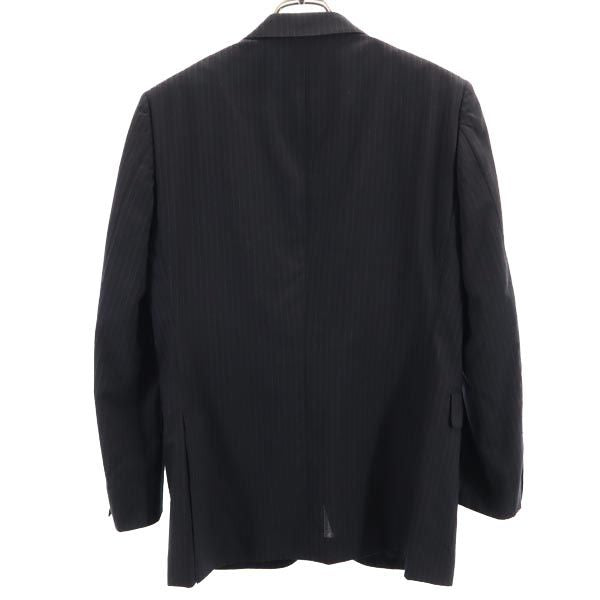 BURBERRY BLACK LABEL バーバリーブラックレーベル 三陽商会 ウール ストライプ テーラードジャケット 36R ブラック系 メンズ