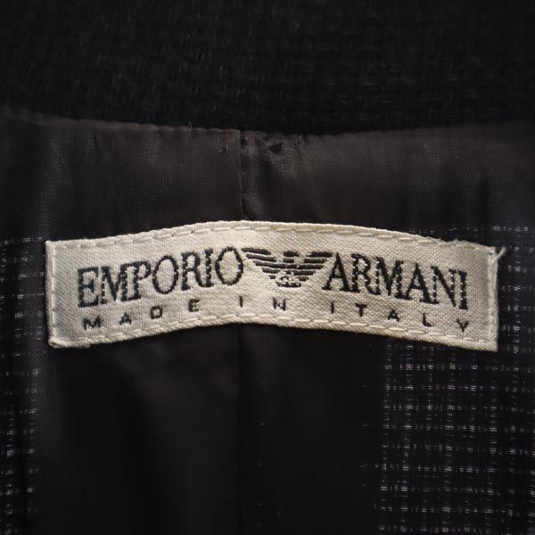 Emporio Armani エンポリオアルマーニ イタリア製 ウールブレンド ジャケット 38 ブラック レディース