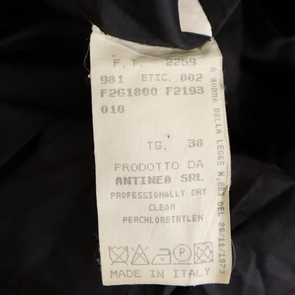 Emporio Armani エンポリオアルマーニ イタリア製 ウールブレンド ジャケット 38 ブラック レディース