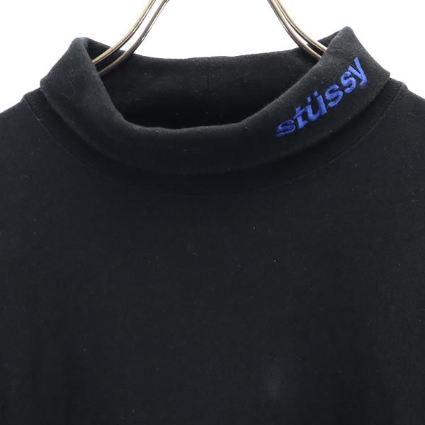 ステューシー 日本製 長袖 Tシャツ M ブラック STUSSY ロンT ストリート ロゴ メンズ