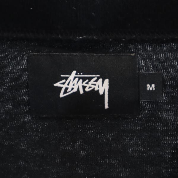 ステューシー 日本製 長袖 Tシャツ M ブラック STUSSY ロンT ストリート ロゴ メンズ