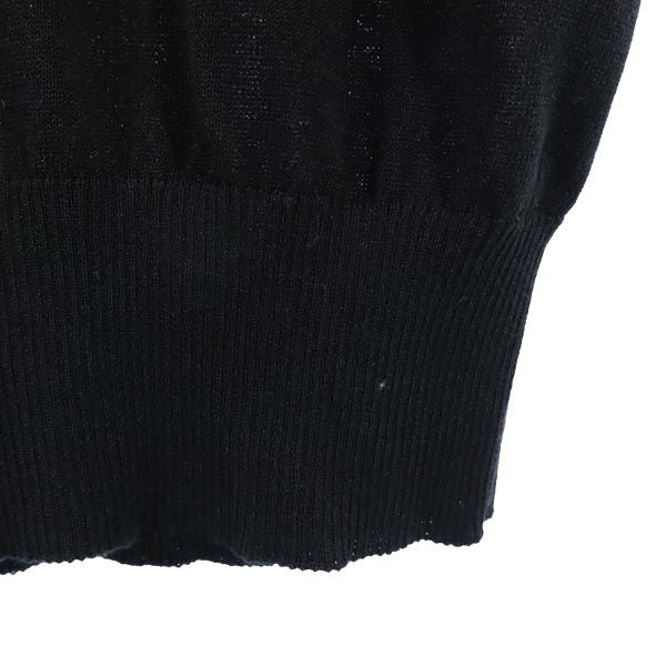 FACTOTUM ファクトタム 長袖 コットンブレンドニット セーター 36 ブラック メンズ