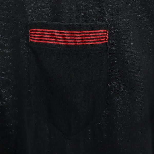 FACTOTUM ファクトタム 長袖 コットンブレンドニット セーター 36 ブラック メンズ