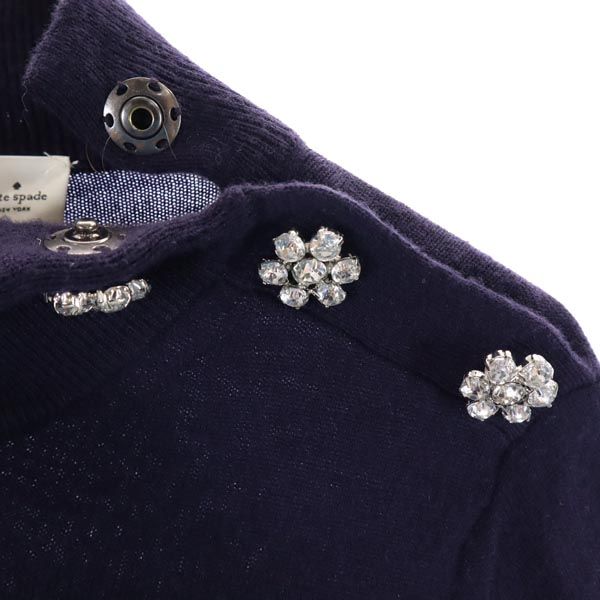 BROOME STREET kate spade ブルームストリート ケイトスペード 長袖 レイヤード セーター L ダークパープル ニット レディース